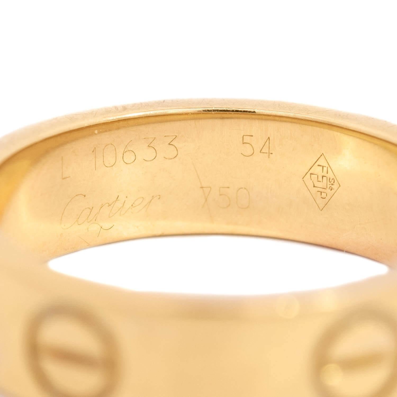 CARTIER Estate Bague d'amour 18k Pour femmes en vente