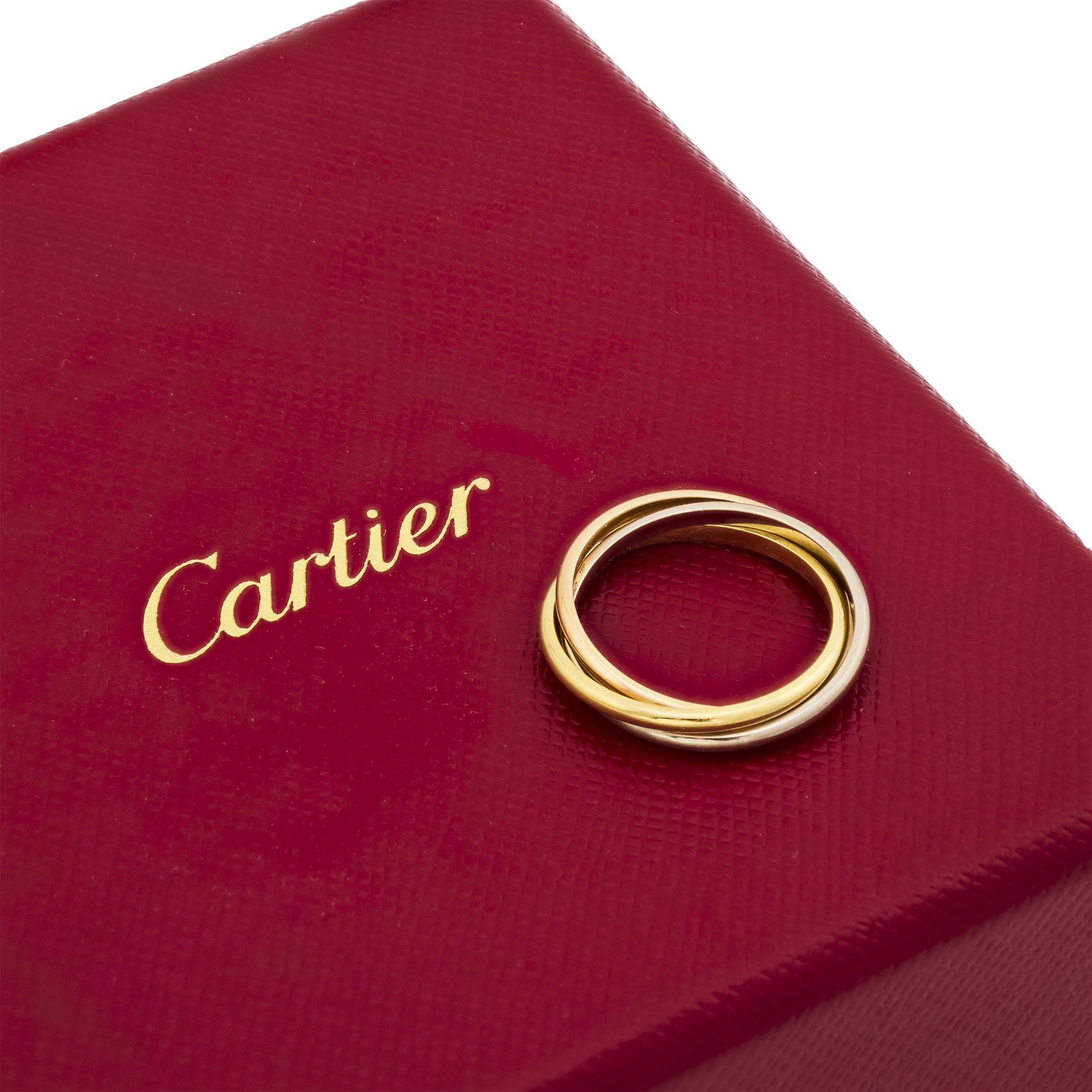 CARTIER Estate 18k Bague trinité tricolore en vente 1