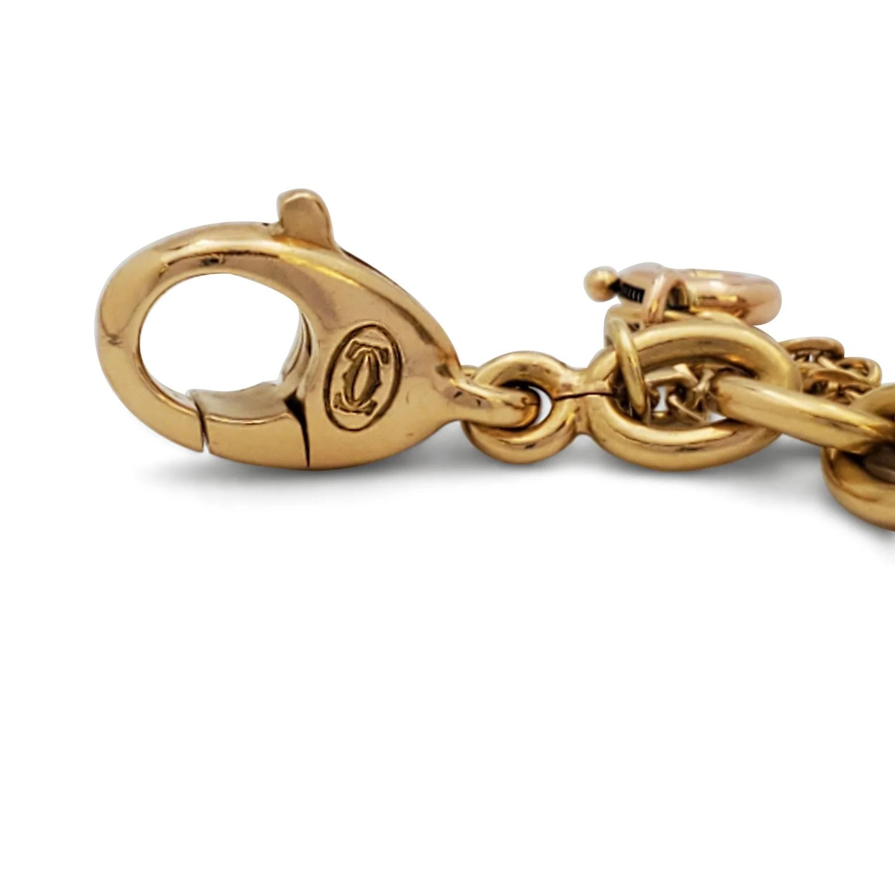 Cartier Estate 18K Gelbgold 7 Charm Merry-Go-Round-Armband (Moderne) im Angebot