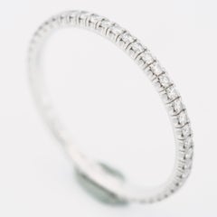 Cartier Etincelle 0.22ct Diamonds Eternity Ring Oro Bianco 51 US 5.5