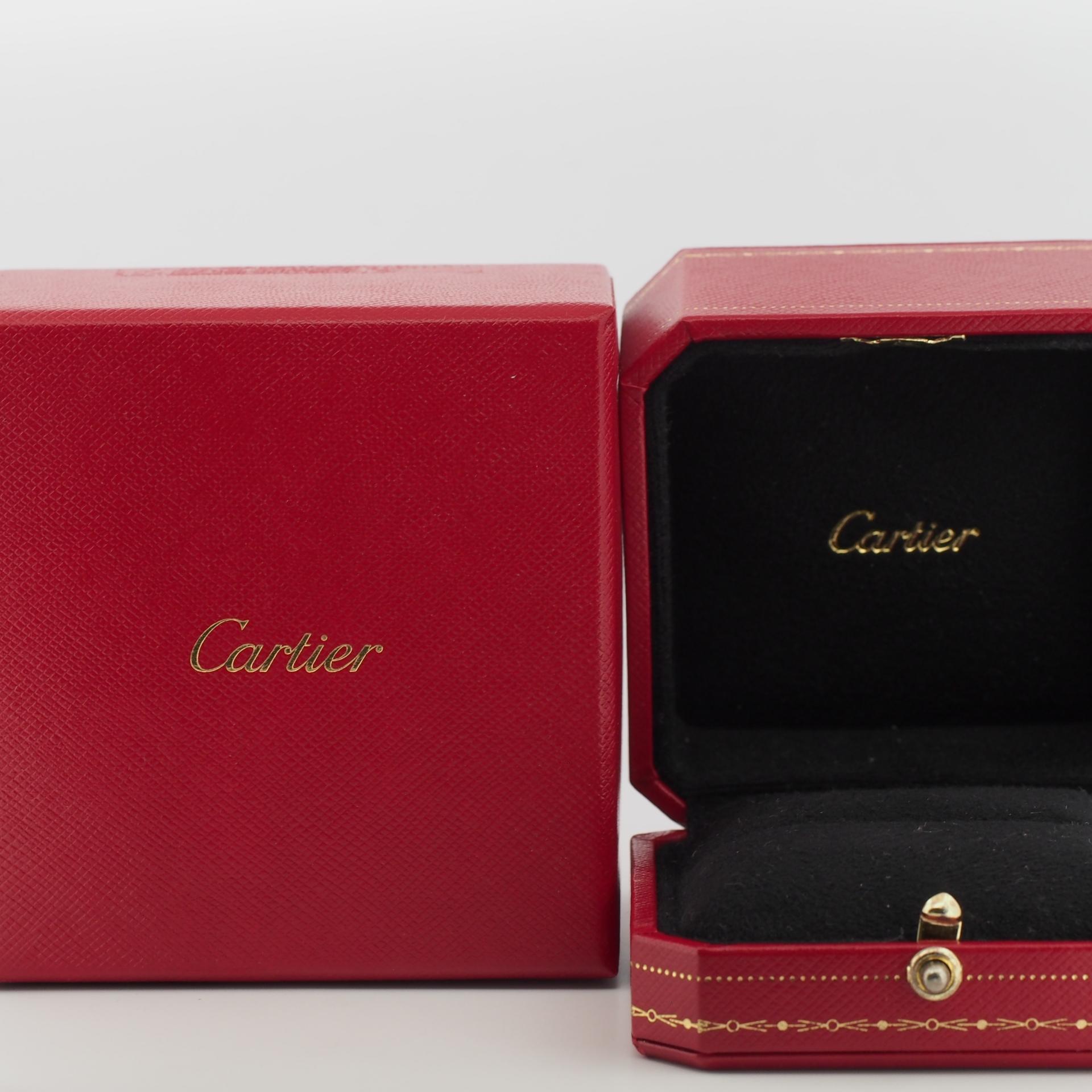 Cartier Etincelle 0.22ct Diamonds Eternity Ring White Gold 51 US 5.5 4