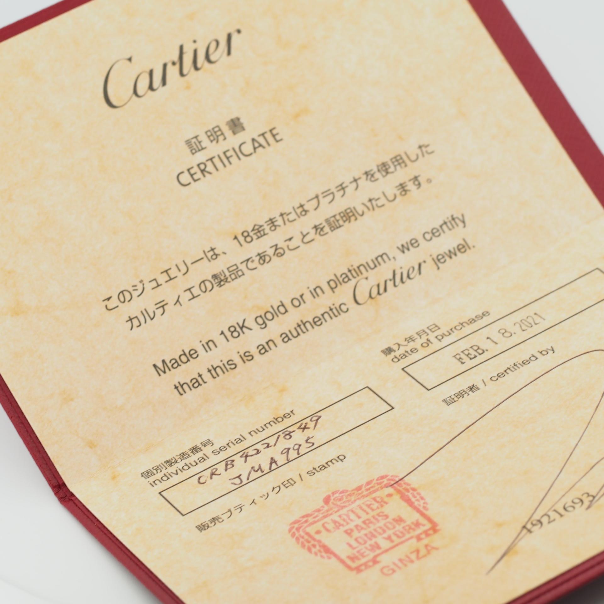 Cartier Etincelle 0.27ct Diamonds Half Eternity Ring Rose Gold 49 US 4.75 5