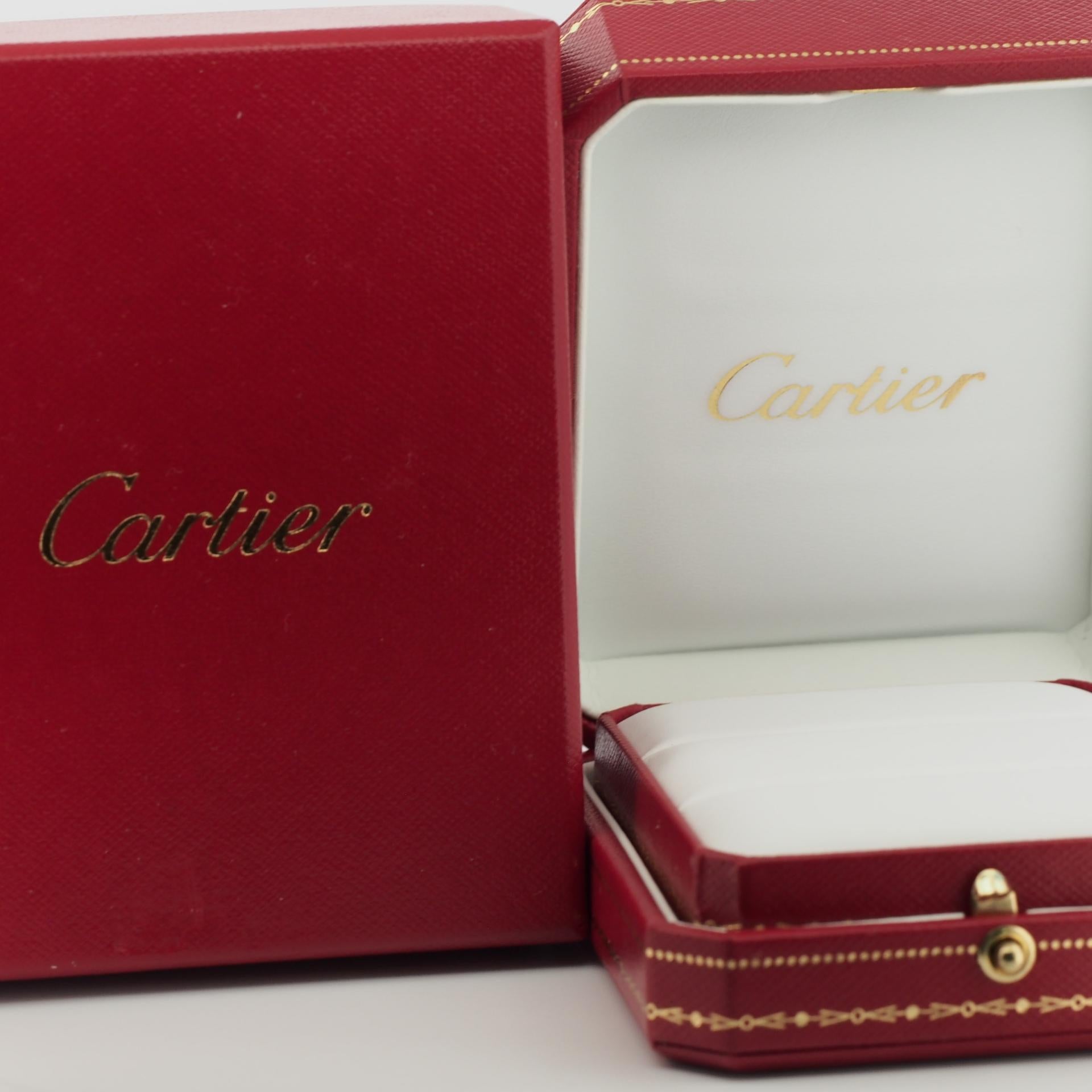 Cartier Etincelle 0.27ct Diamonds Half Eternity Ring Rose Gold 49 US 4.75 6