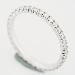 Cartier Etincelle 0.45ct Diamonds Eternity Ring Oro Bianco 49 US 4.75