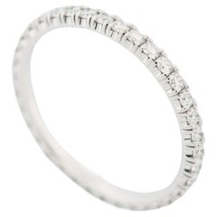 Cartier Etincelle 0.45ct Diamonds Eternity Ring White Gold 49 US 4.75