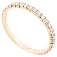 Cartier Etincelle 0.47ct Diamonds Eternity Ring Rose Gold 50 US 5.0