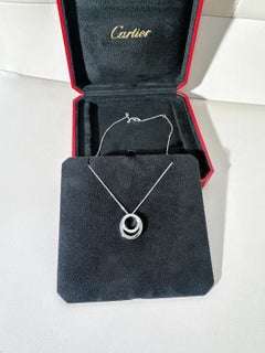 Collier Cartier Etincelle en or blanc 18K avec pendentif pavé de diamants