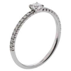 Cartier Etincelle De Cartier 0,18ct Solitär Diamant Platin Ring Größe 53