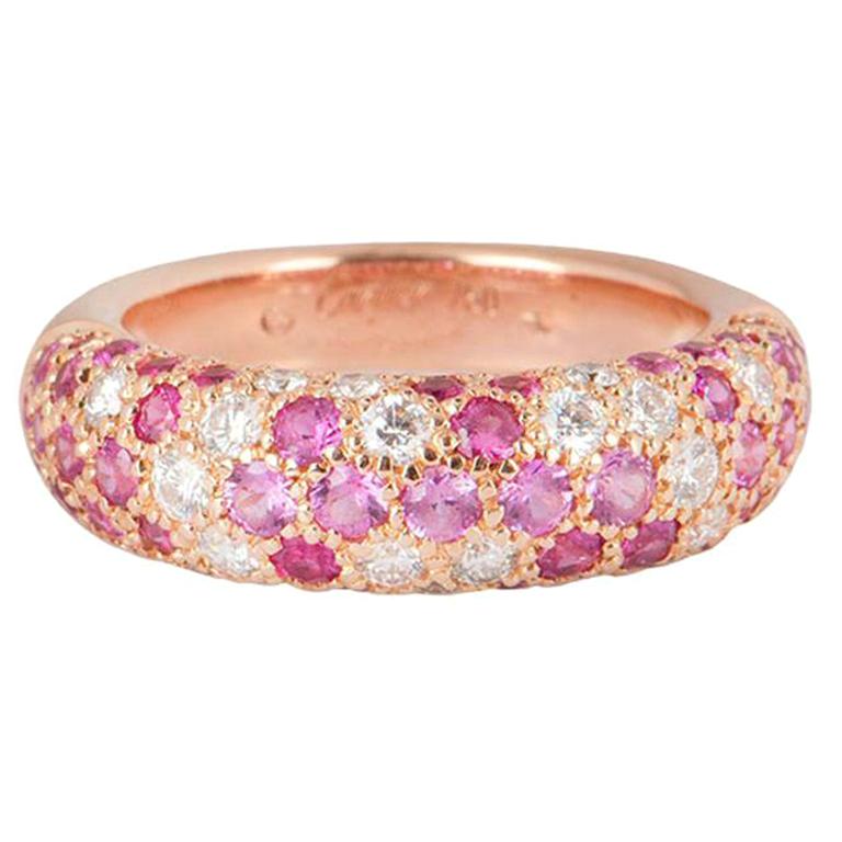 Cartier Etincelle de Cartier 18K Rose Gold Diamond and Sapphire Ring