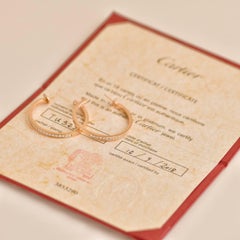 Cartier Etincelle de Cartier Diamond 18K Rose Gold Hoop Earrings
