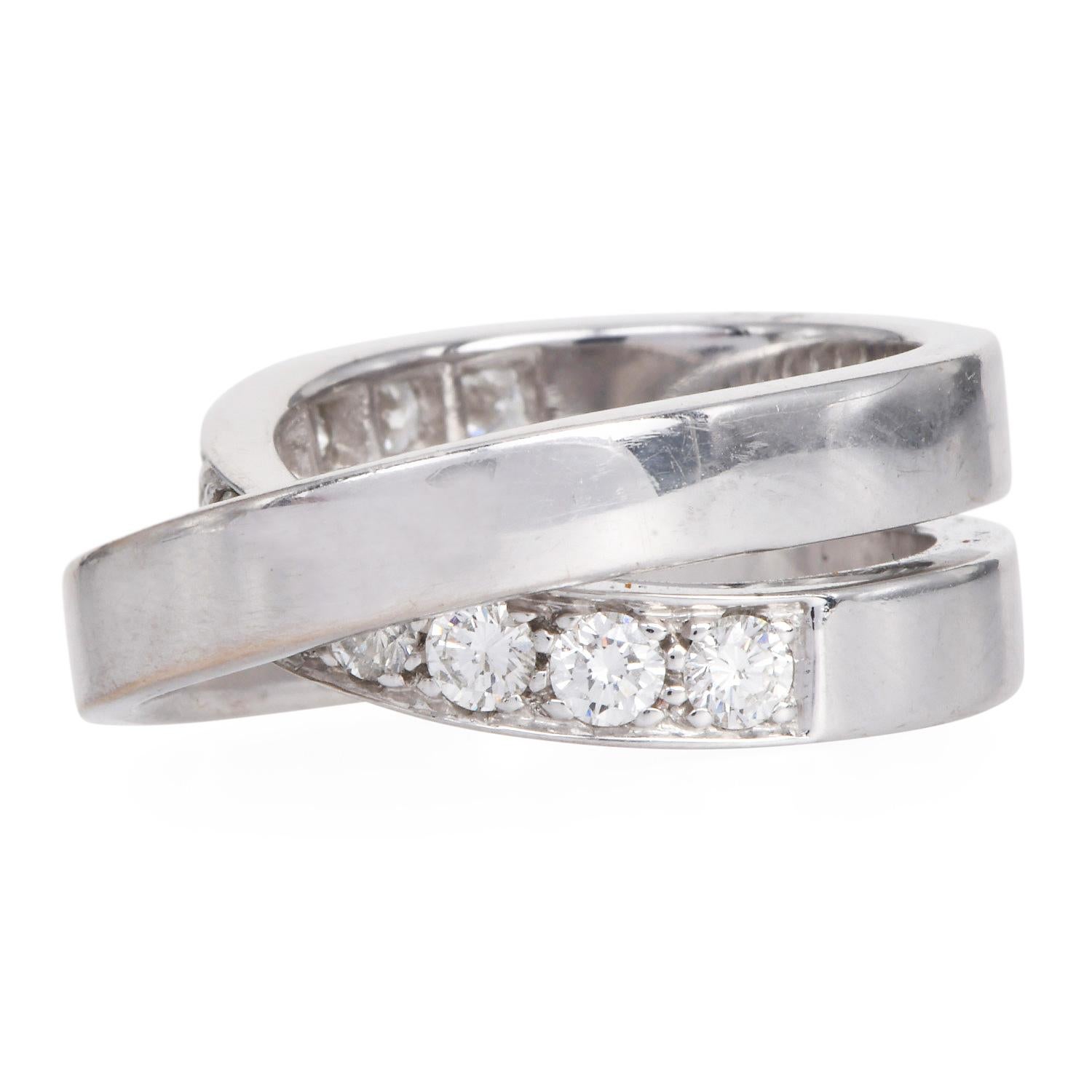 Cartier Étincelle de Cartier Diamant Bague en or blanc 18K Taille 5.25 Excellent état - En vente à Miami, FL