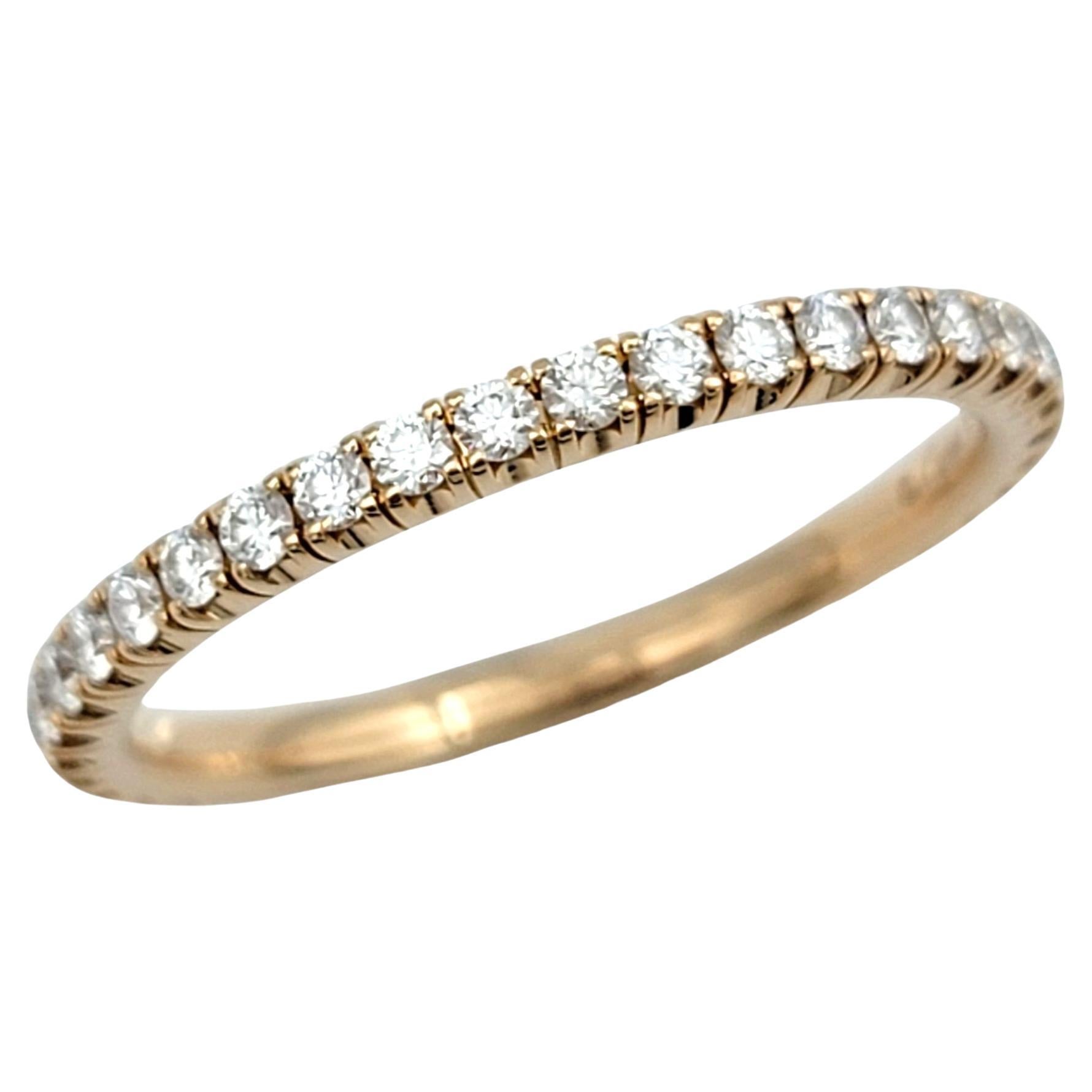 Cartier Etincelle de Cartier Diamond Eternity Band Ring in 18 Karat Rose Gold For Sale