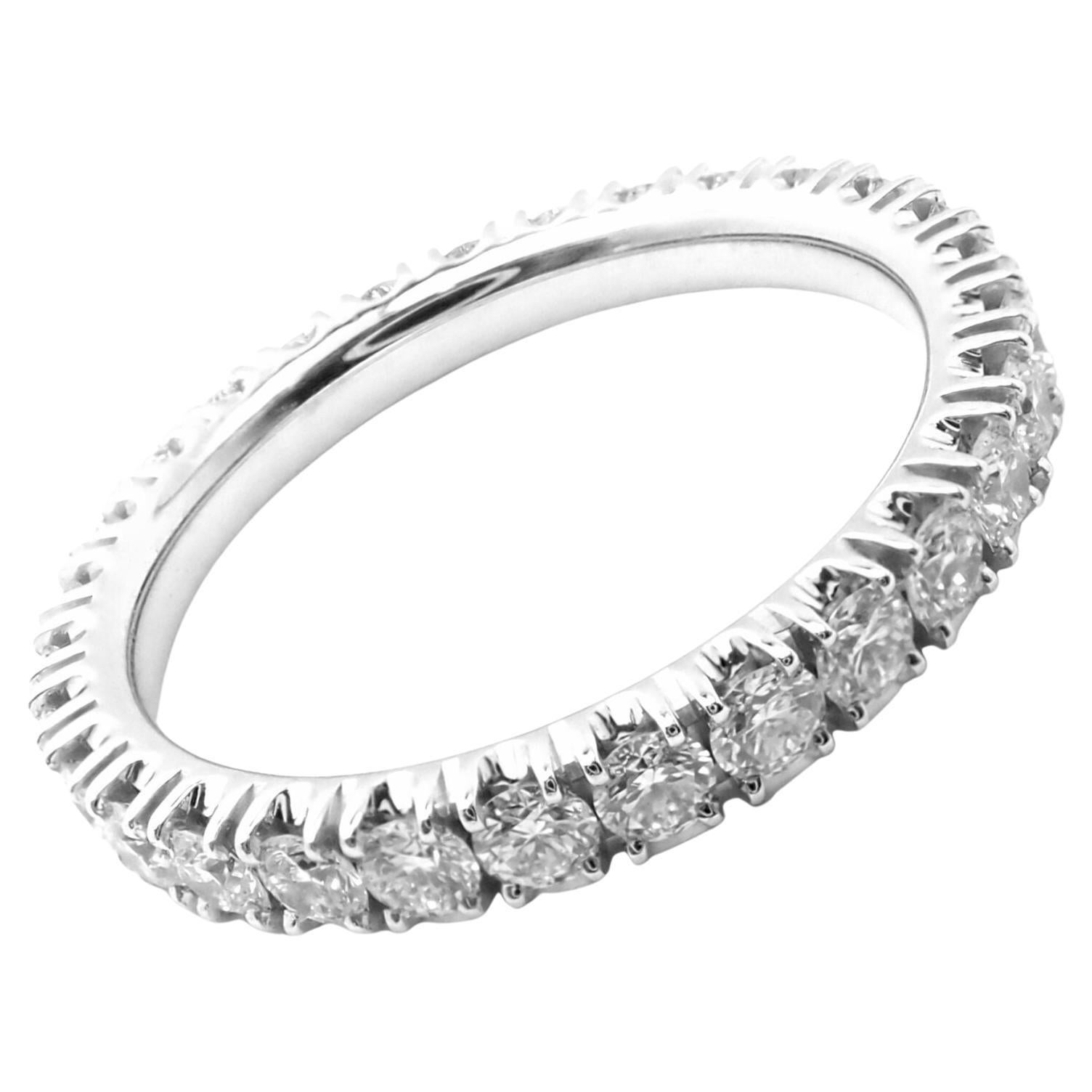 Cartier Étincelle De Cartier Diamant Ewigkeit Platin Band Ring im Angebot