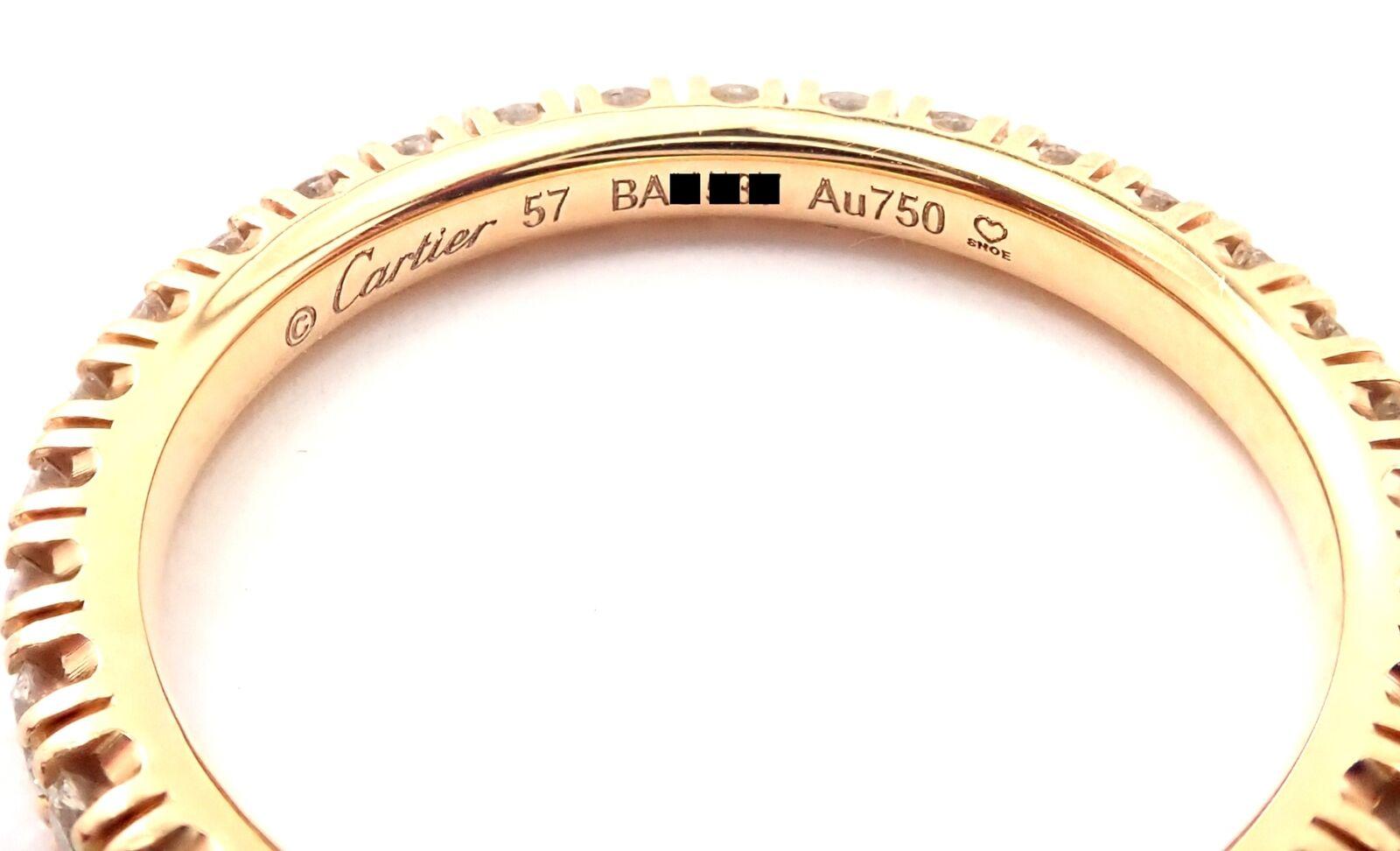 Cartier Étincelle De Cartier Diamond Eternity Rose Gold Band Ring 1