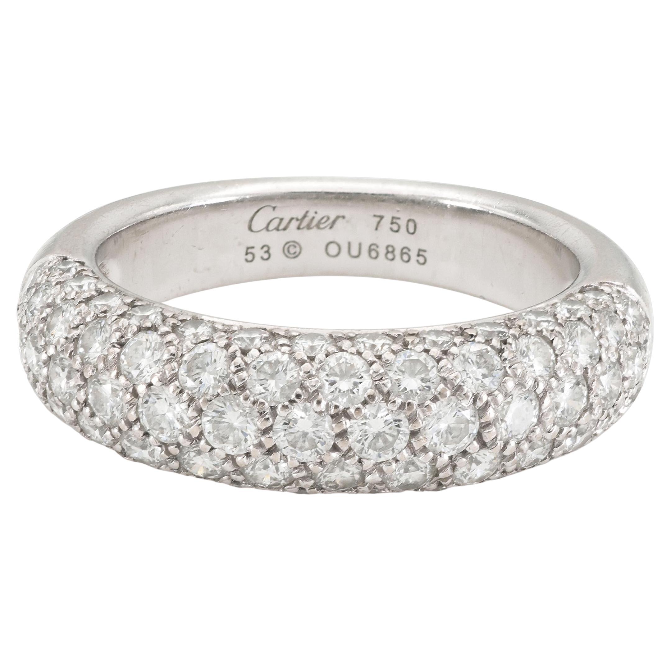 Cartier Etincelle de Cartier Bague à anneau pavé de diamants