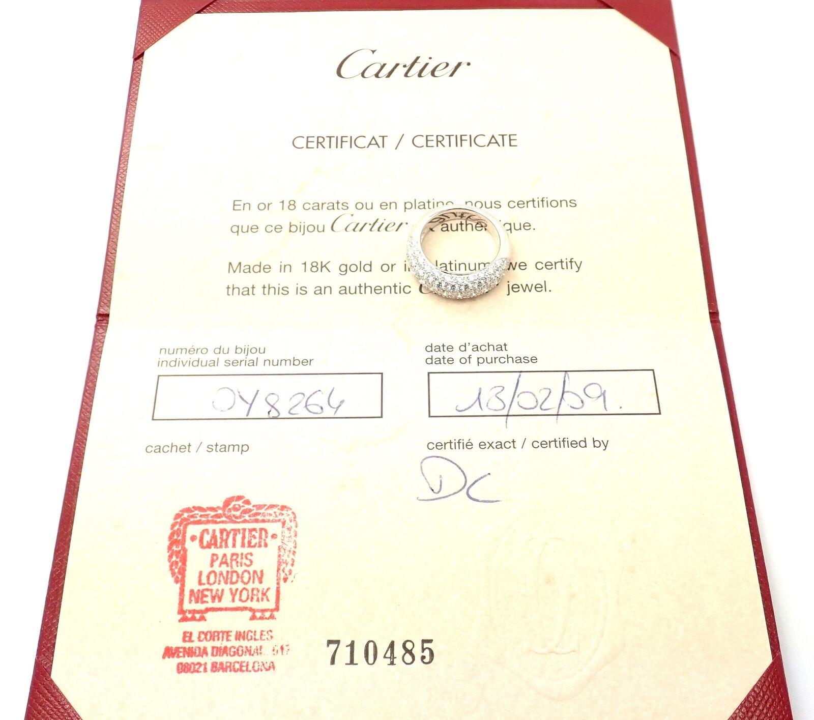 Cartier Etincelle De Cartier Diamant-Weißgoldbandring (Brillantschliff) im Angebot