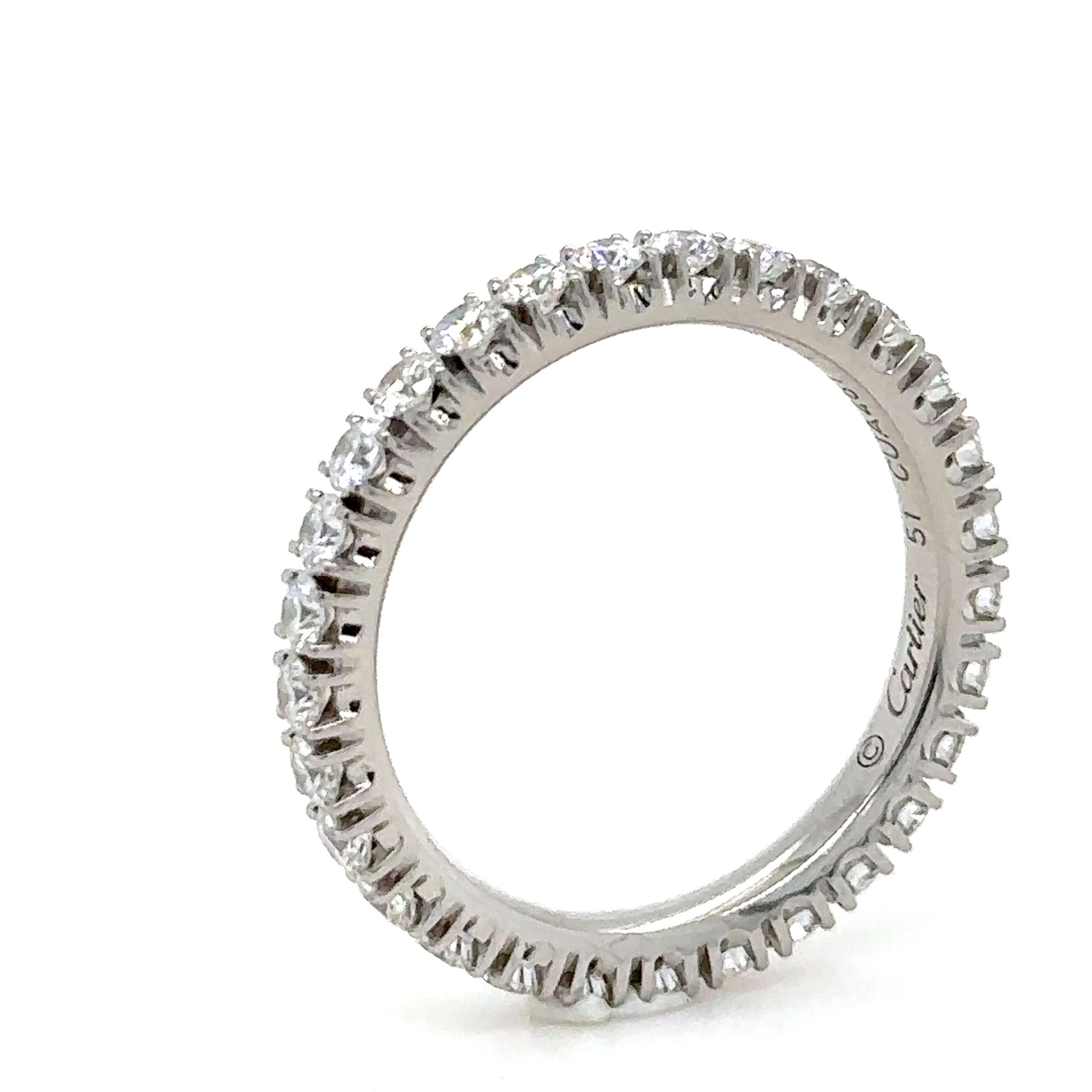 Cartier Etincelle De Cartier Eternity Ring 0.94ct In Excellent Condition For Sale In SYDNEY, NSW