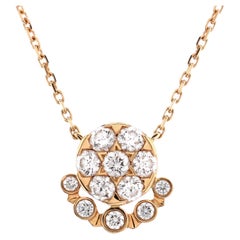 Cartier Etincelle de Cartier Pendant Necklace 18K Rose Gold with Diamonds 0.45CT