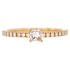 Cartier Bague Etincelle de Cartier en or rose 18 carats avec diamant taille princesse