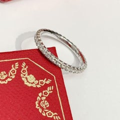 Cartier Étincelle de Cartier Alliance en or blanc 18k Diamant taille 49