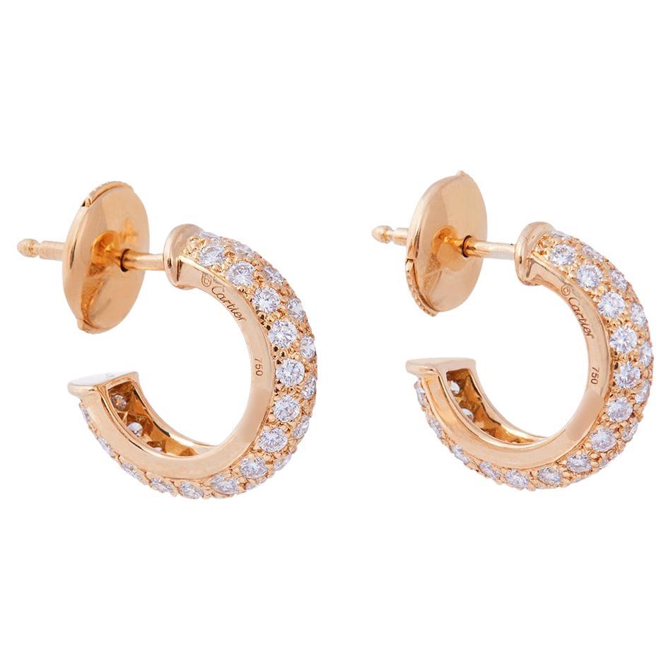 Cartier 'Étincelle de Cartier' Yellow Gold Diamond Earrings, Small Model