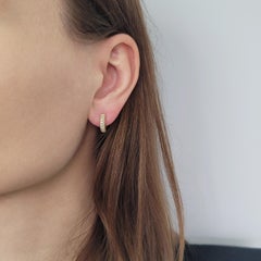 Cartier Etincelle Diamond Huggies Earrings in 18K