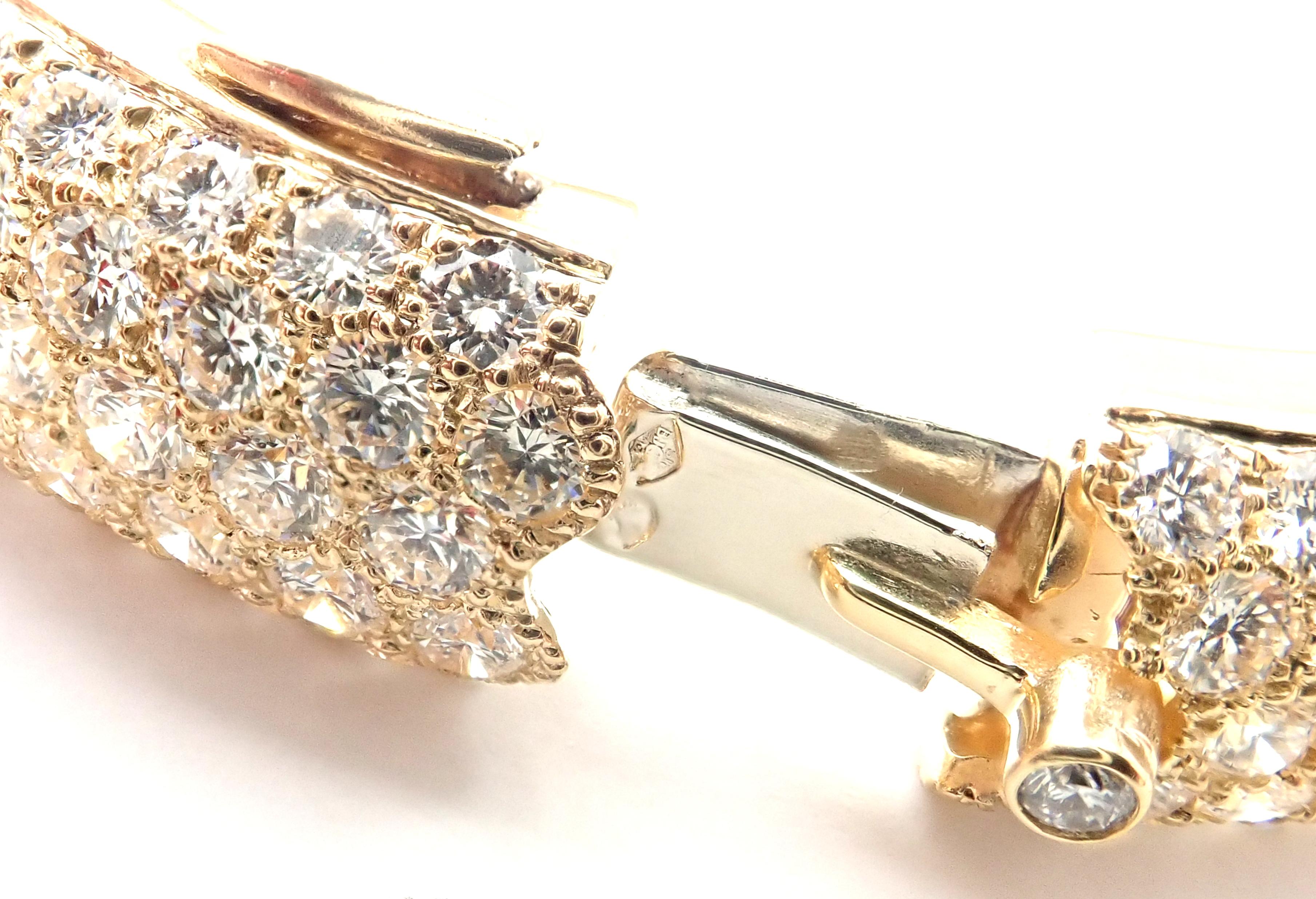 Women's or Men's Cartier Etincelle Diamond Pave Yellow Gold Bangle Bracelet