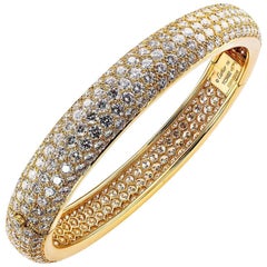 Cartier Etincelle Diamant-Pavé Gelbgold Scharnier-Armreif