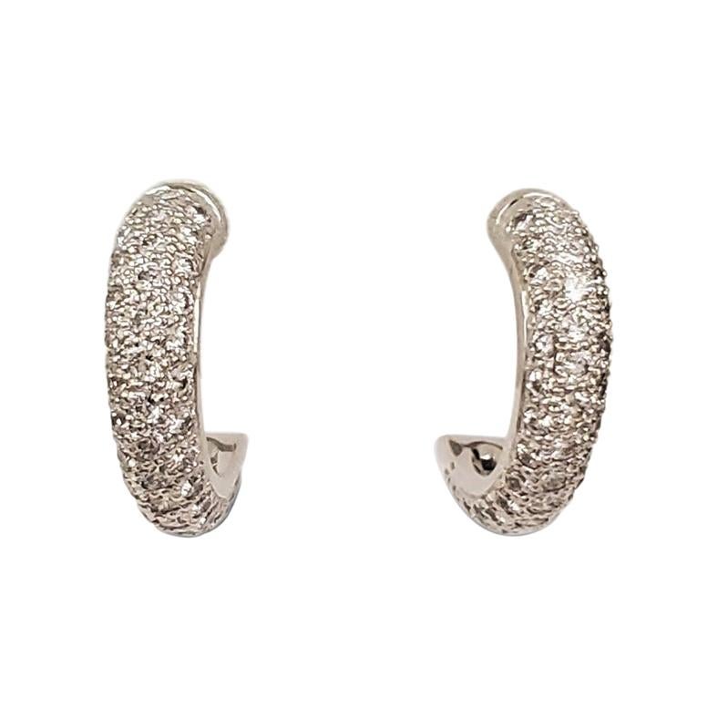 Cartier 'Etincelle' Gold and Diamond Earrings