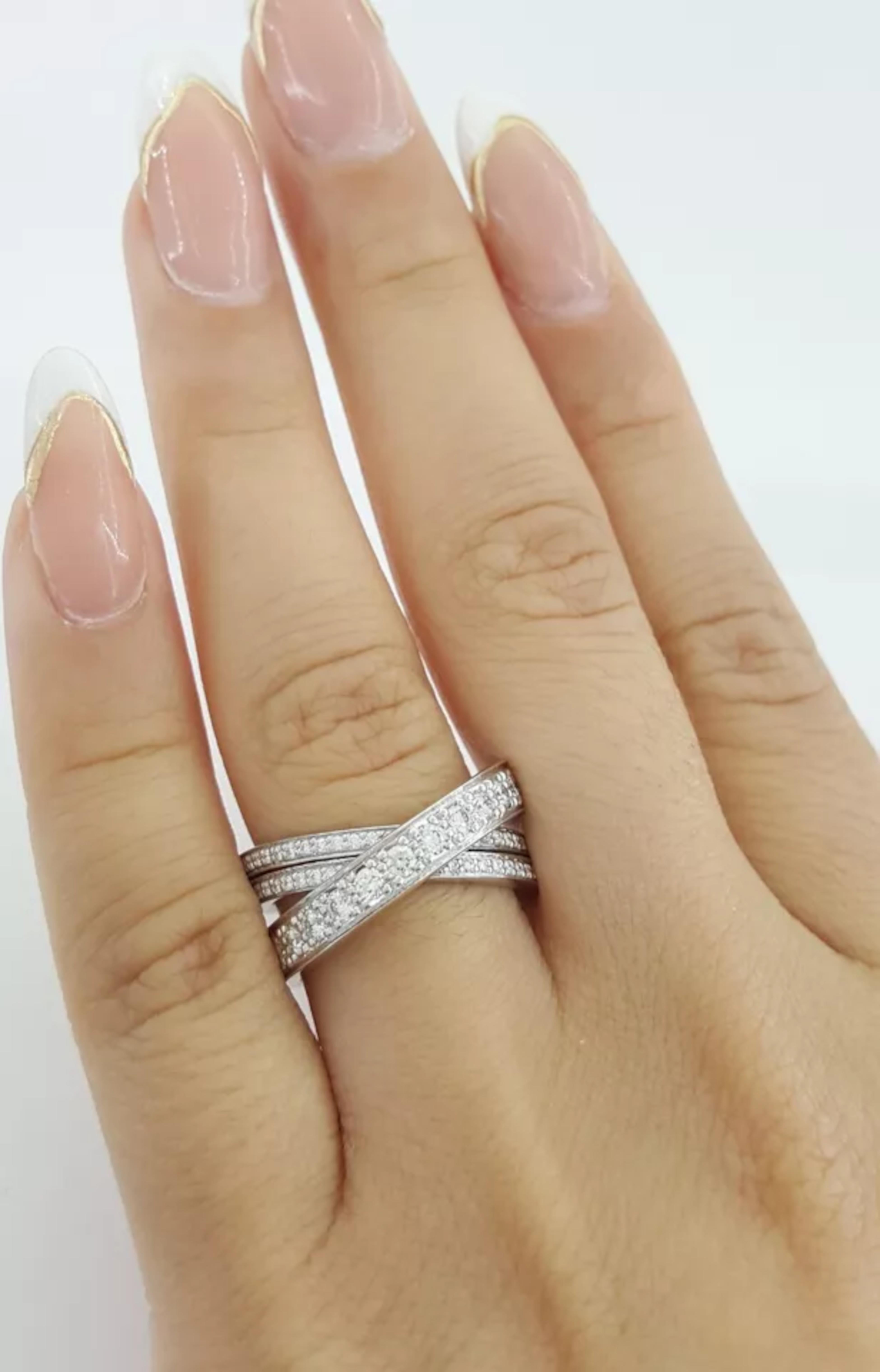Cartier Etincelle Pavé Ring In Excellent Condition For Sale In Chicago, IL