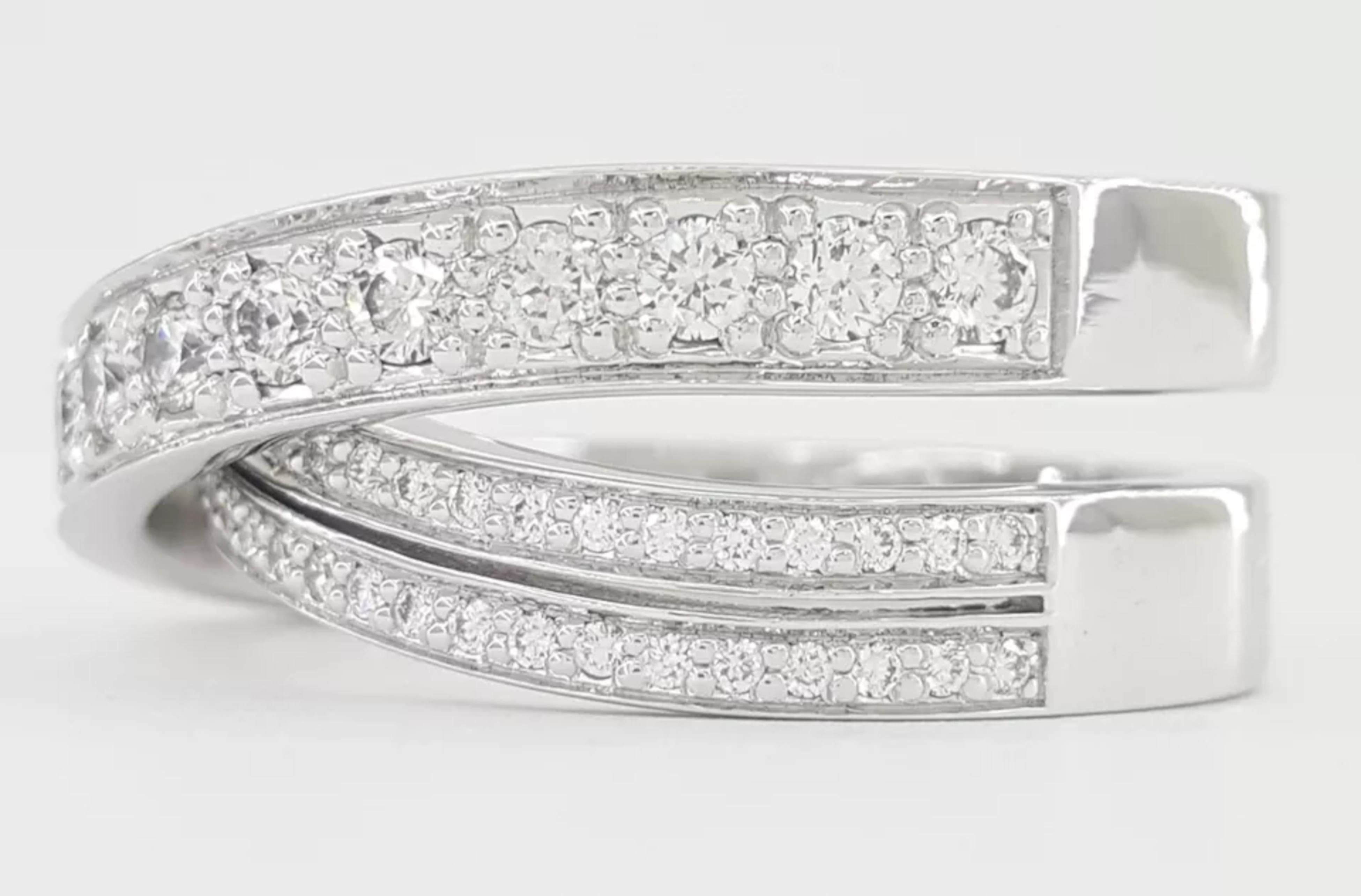 Women's or Men's Cartier Etincelle Pavé Ring For Sale