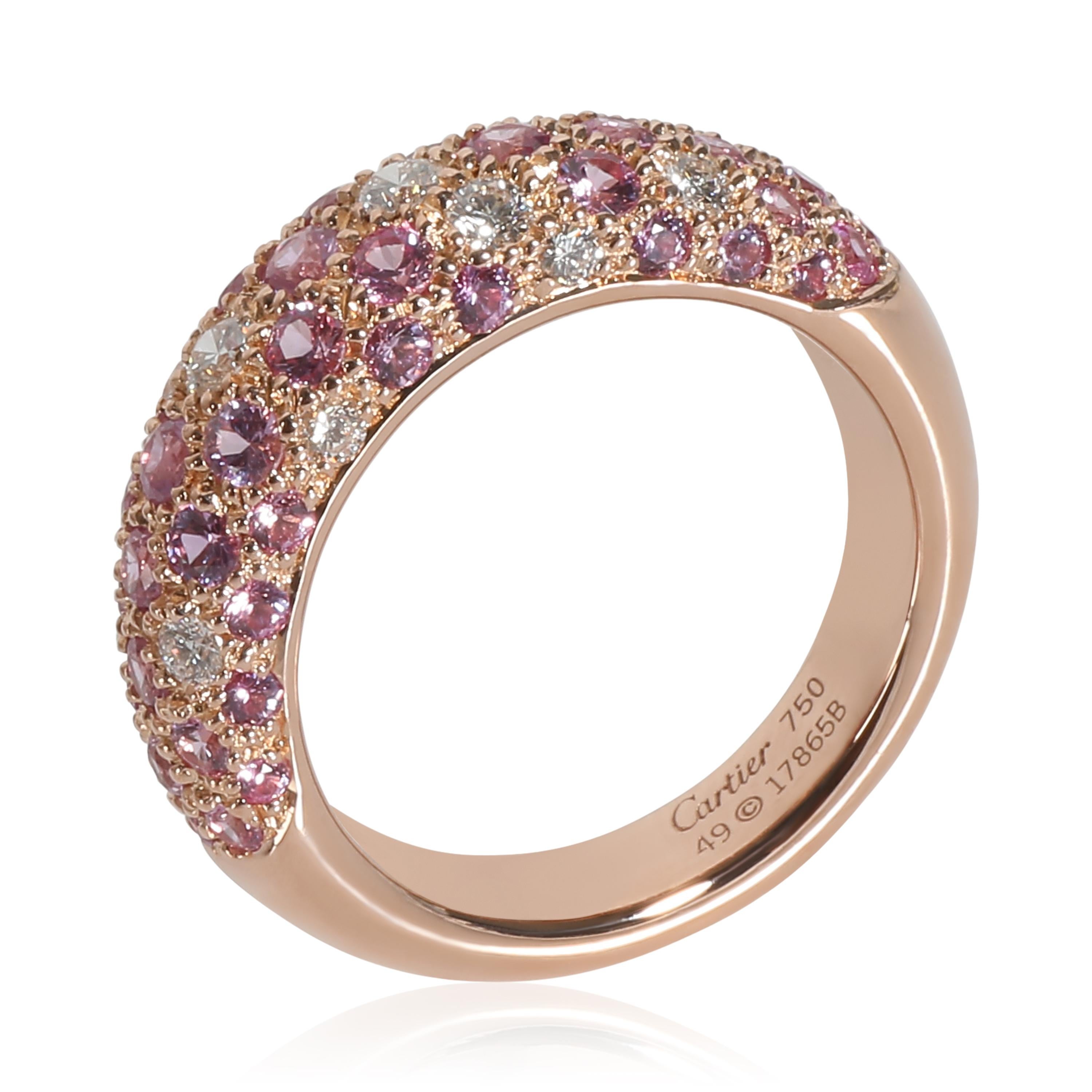 Cartier Etincelle Ring in 18k Rose Gold 0.36 CTW For Sale 2