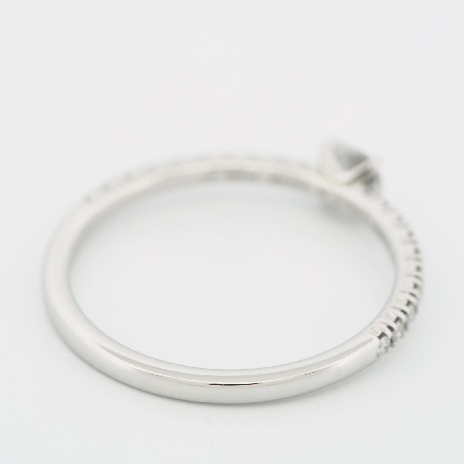 Cartier Etincelle Solitaire 0,19 Carat Diamond With Paved Ring Pt 49 in vendita 1