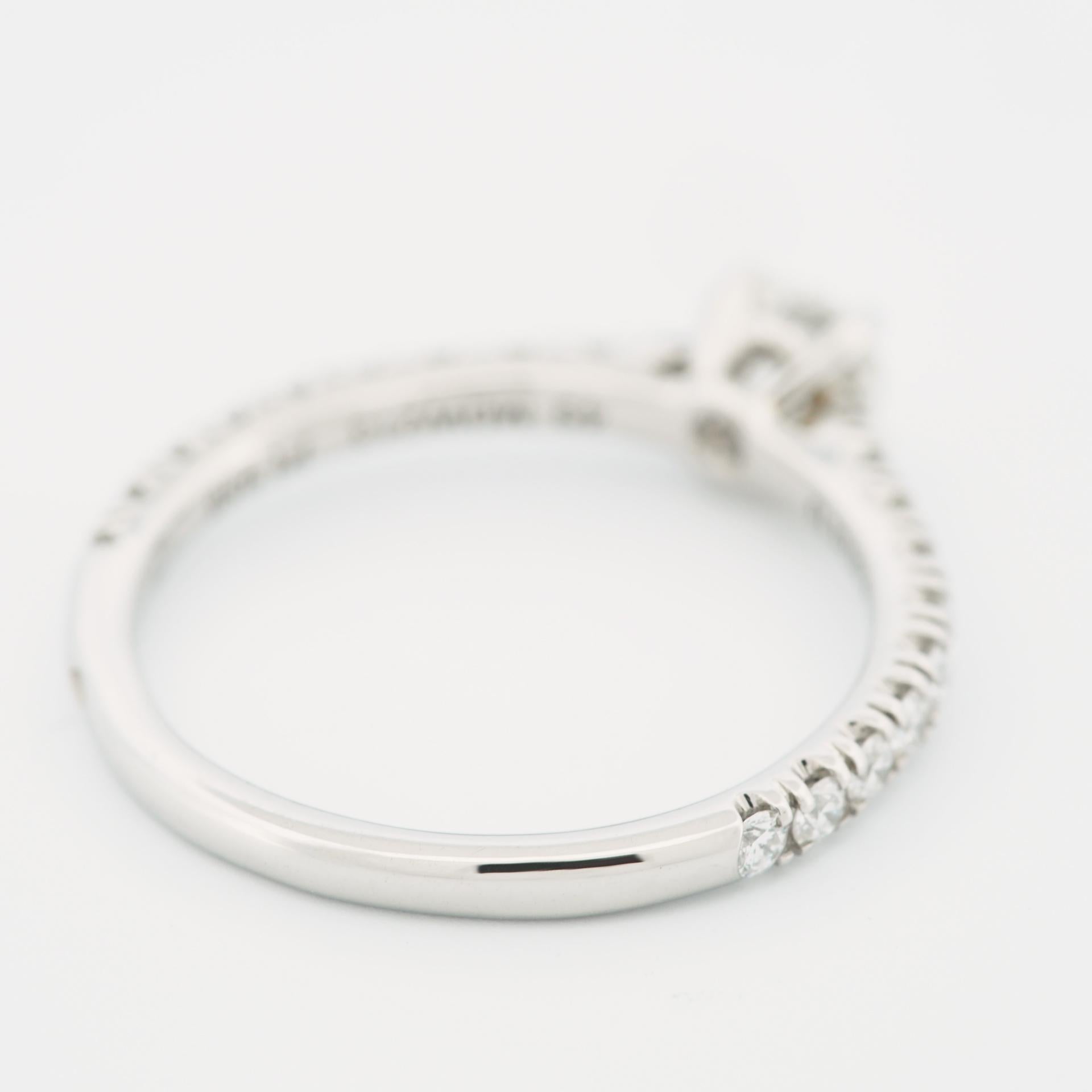 Women's Cartier Etincelle Solitaire 0.31 Carat Diamond Ring Pt 49 For Sale