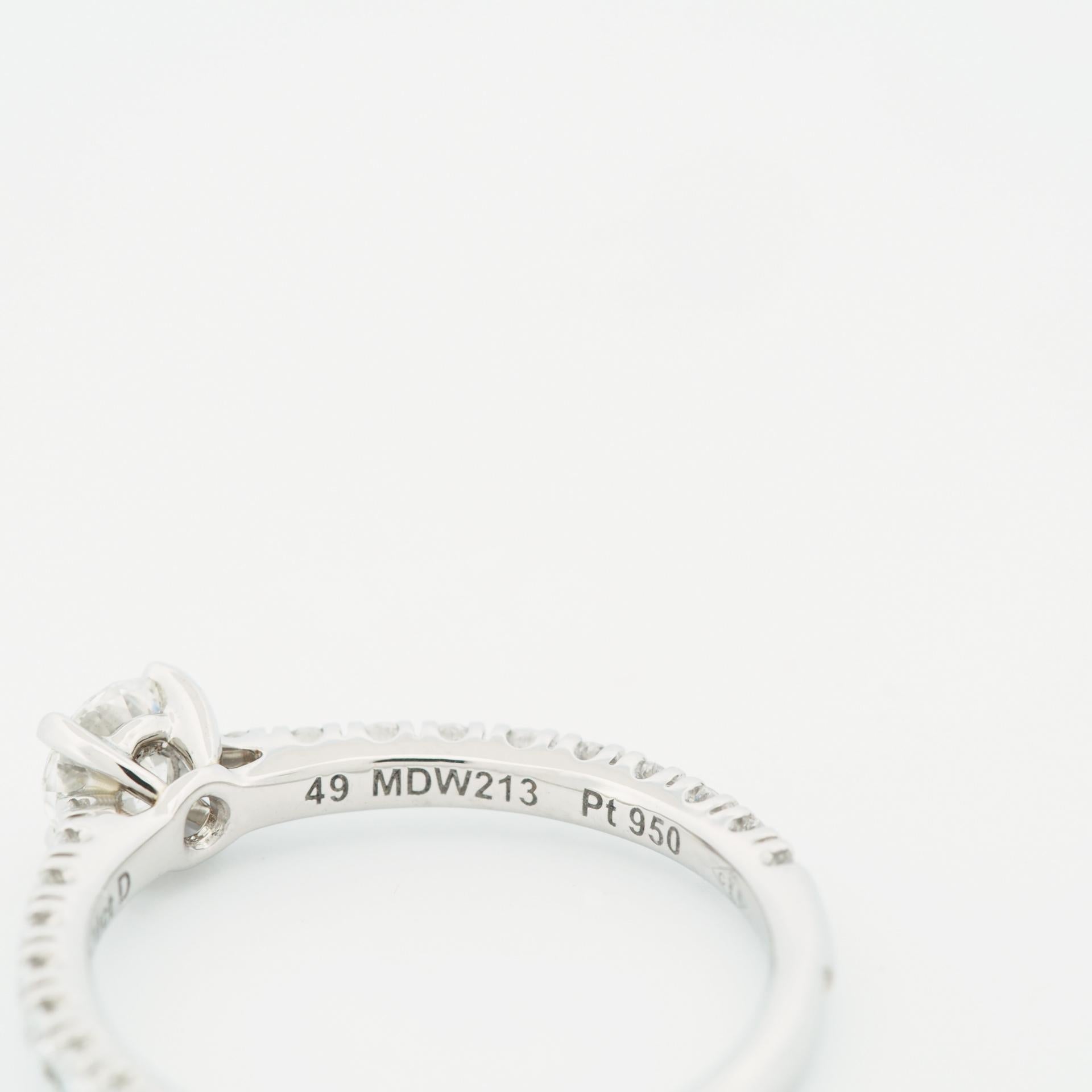 Cartier Etincelle Solitär 0,31 Karat Diamantring Pt 49 3
