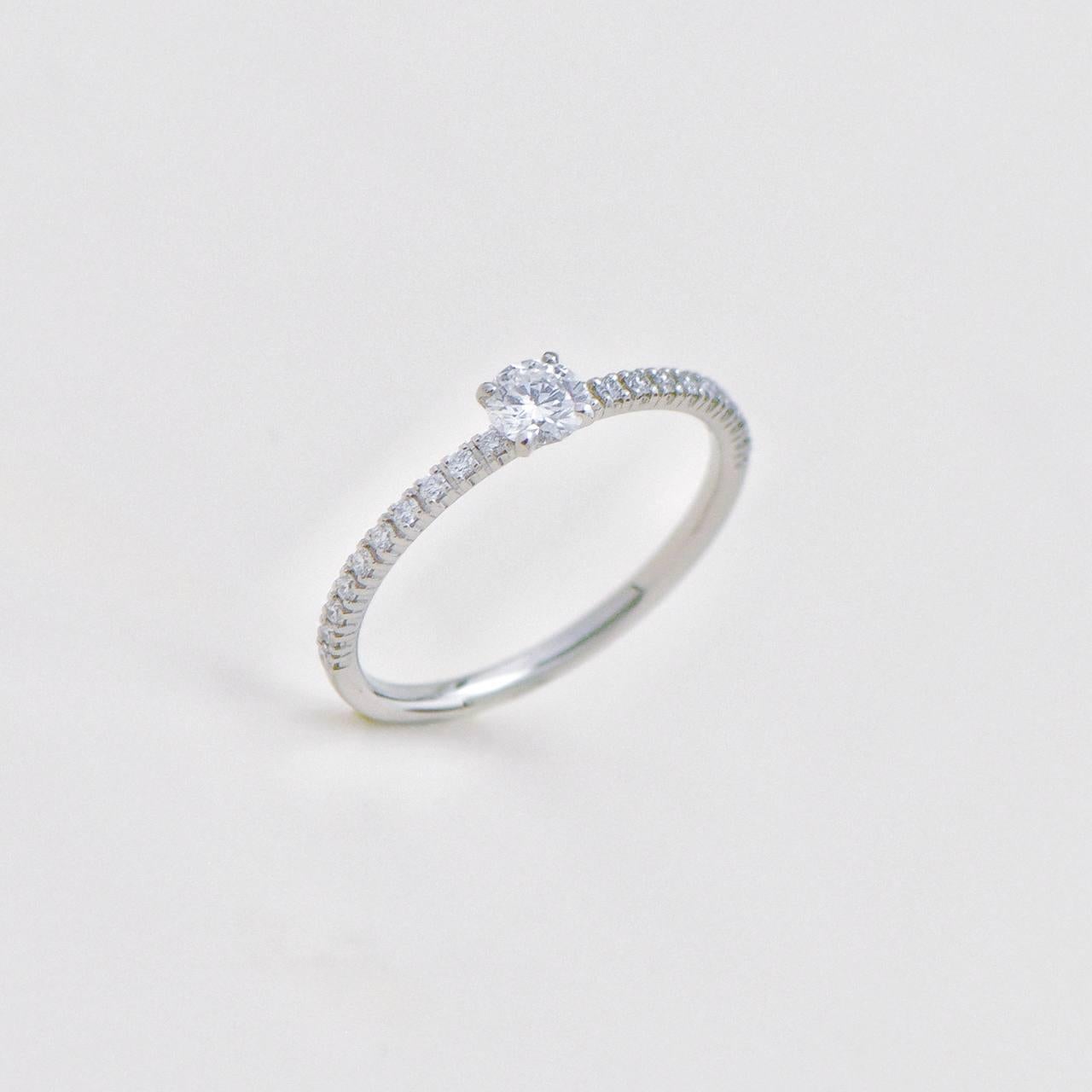Cartier Etincelle Solitaire Diamond Platinum Ring Size 51 GIA Certified en vente 2