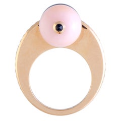 Cartier Évasions Diamond, Pink & Black Sapphire, Pink Opal & Onyx Rose Gold Ring