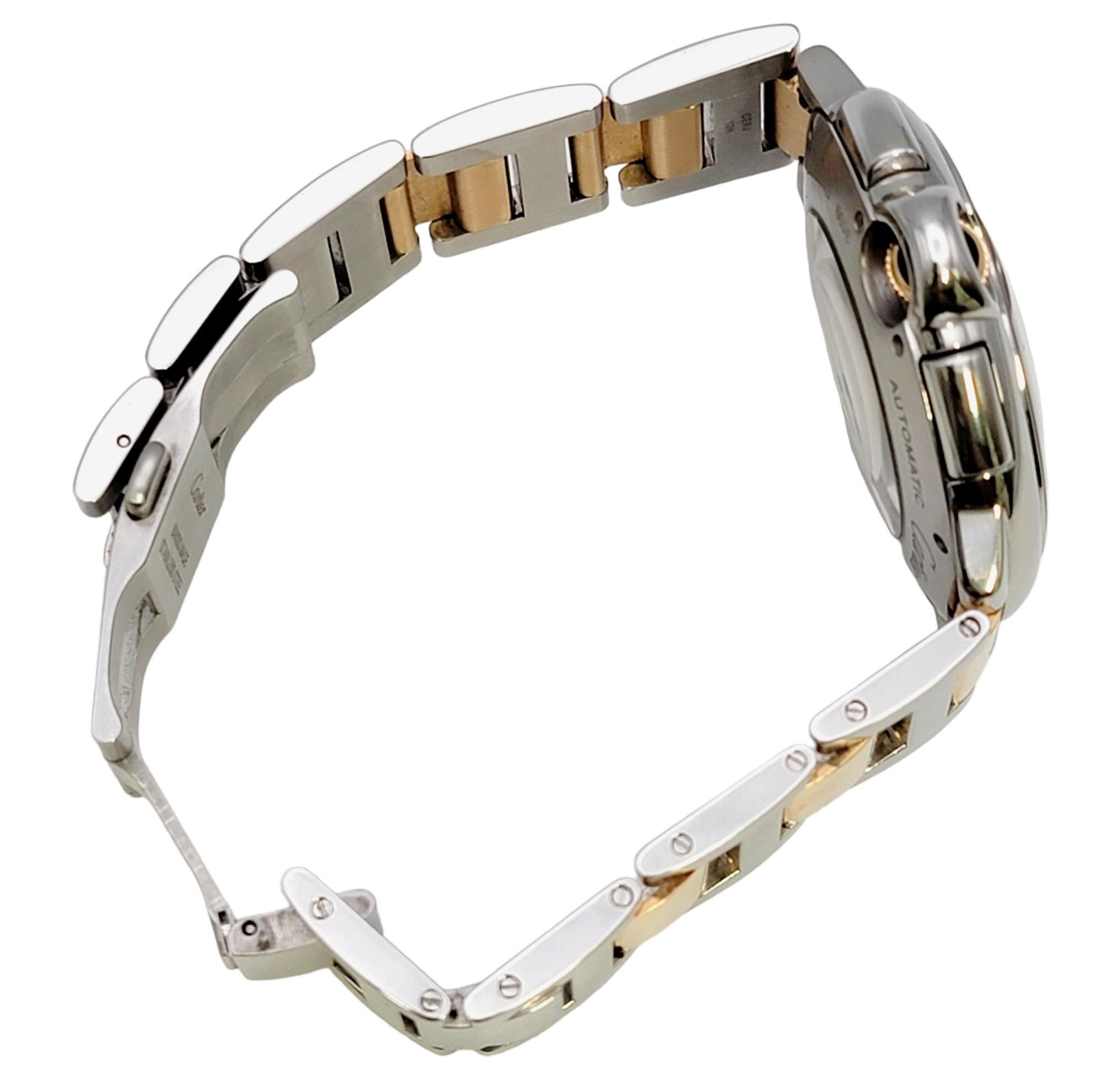 Cartier Montre Ballon Bleu De Cartier en acier inoxydable et or rose Bon état - En vente à Scottsdale, AZ