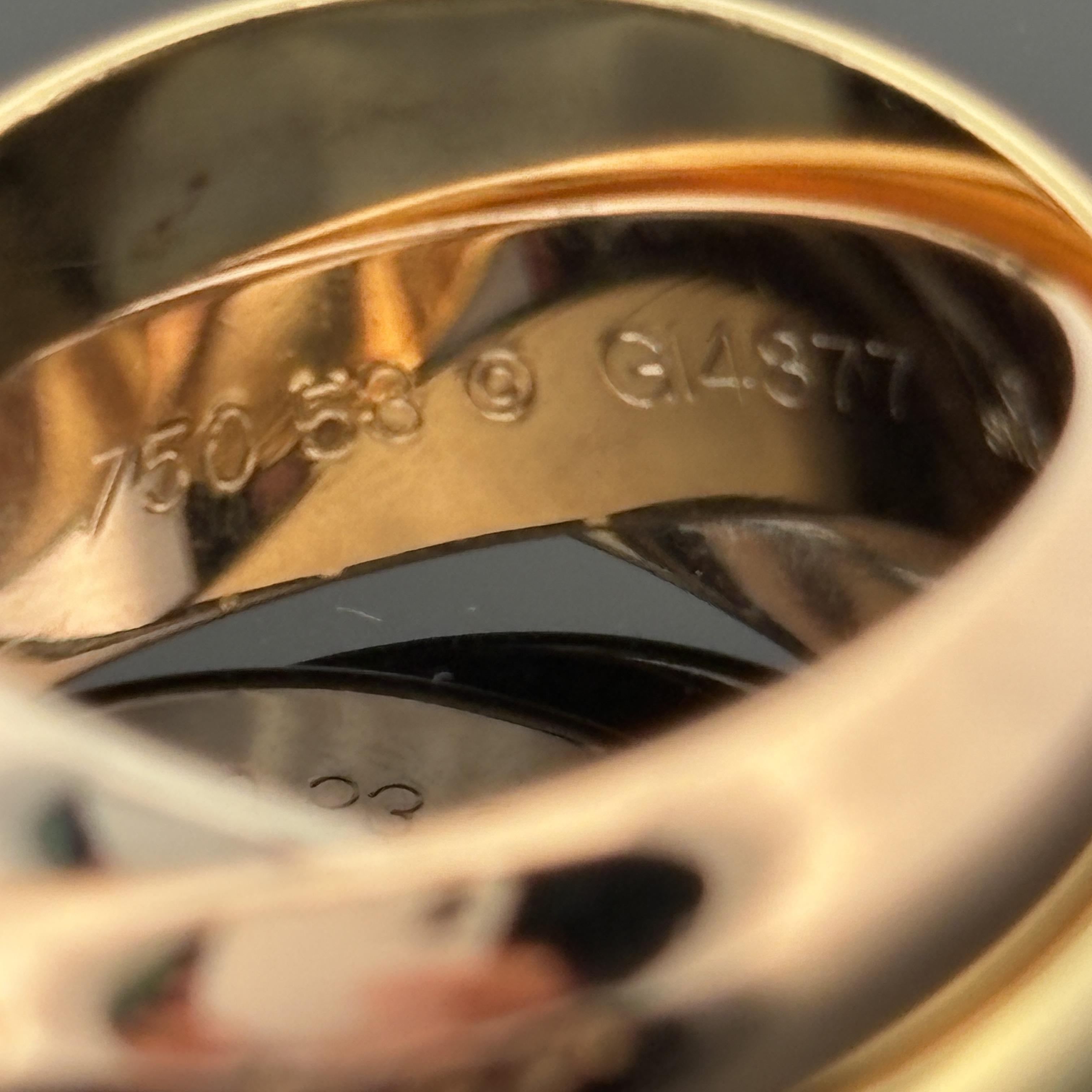 Cartier Extra Large Trinity Band Sz 53 Oro 18k in vendita 2
