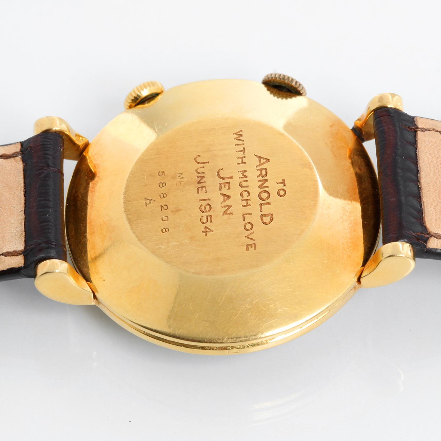 Cartier Extremely Rare 18k 'E.W.C' Alarm Watch with Hollywood Providence For Sale 1