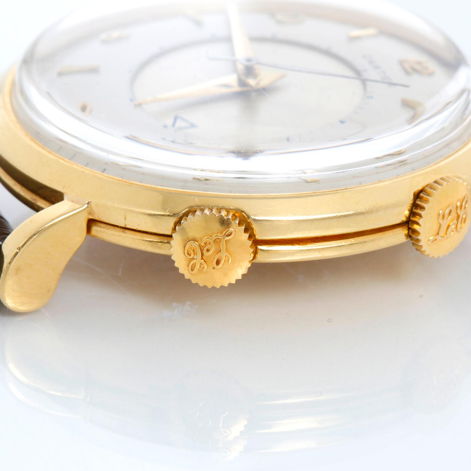 Men's Cartier Extremely Rare 18k 'E.W.C' Alarm Watch with Hollywood Providence For Sale