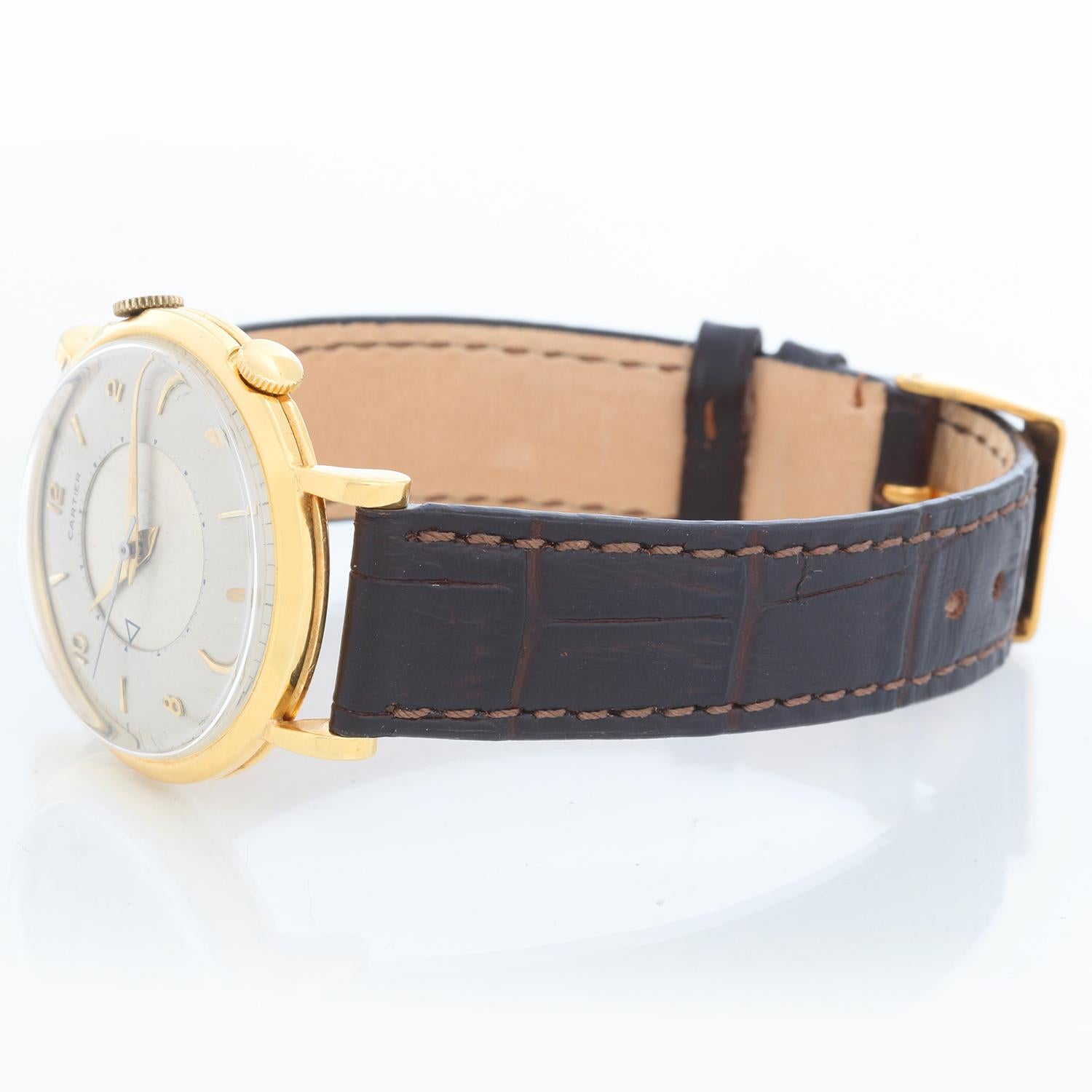 Cartier Extremely Rare 18k 'E.W.C' Alarm Watch with Hollywood Providence For Sale 5
