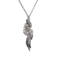 Cartier Fauna Flora - Collana con ciondolo a forma di uccello in oro bianco 18 ct.