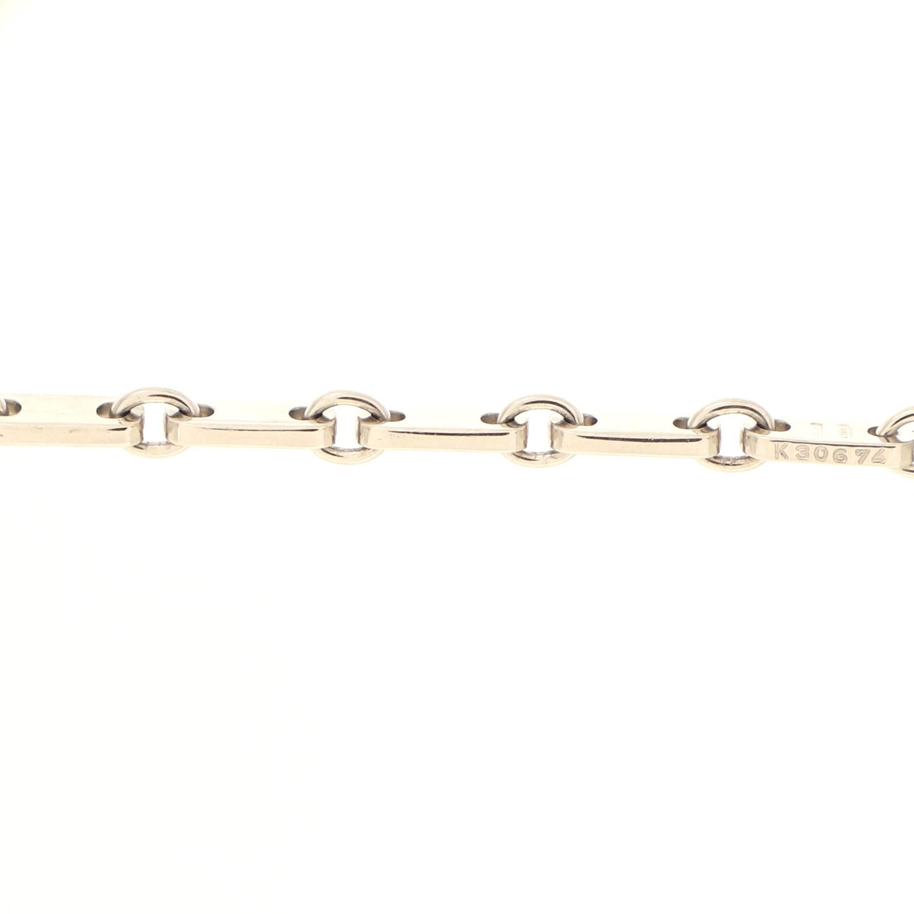 Women's Cartier Figaro Bracelet 18k White Gold