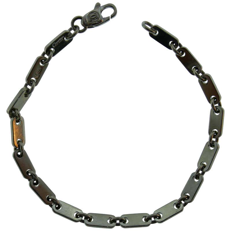 White gold figaro bracelet Clearance