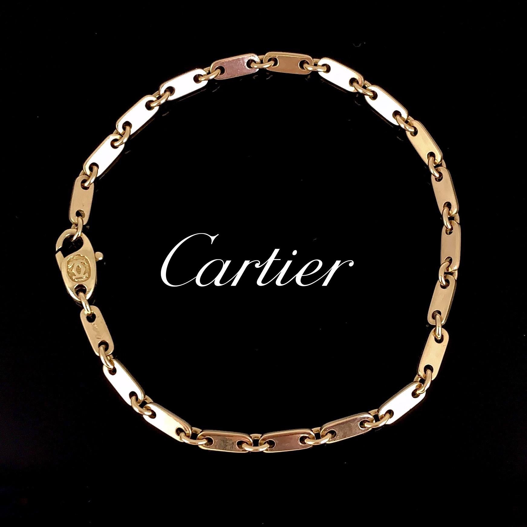 Cartier Figaro Links Chain Yellow Gold 