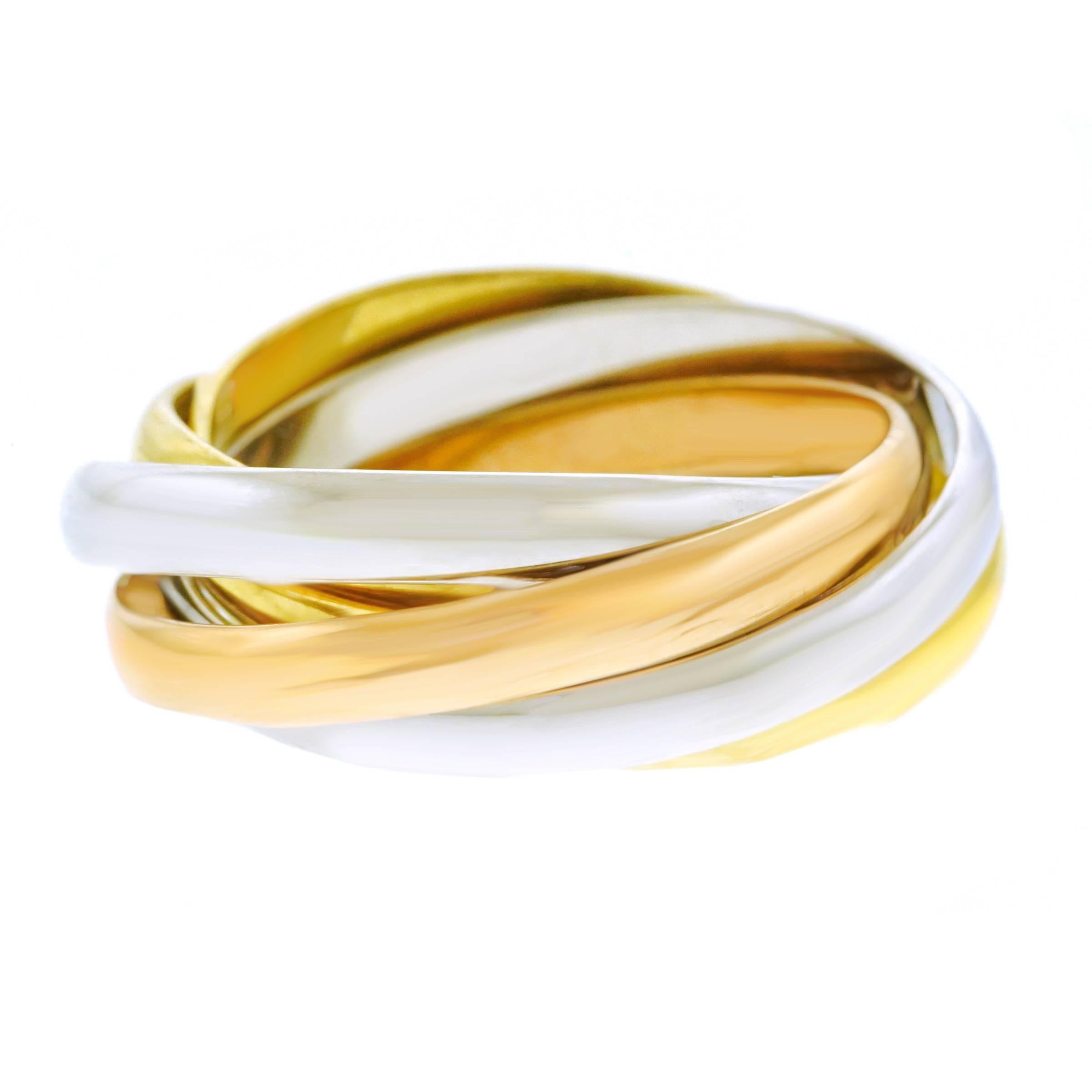 Cartier Five Band Gold Rolling Ring 2