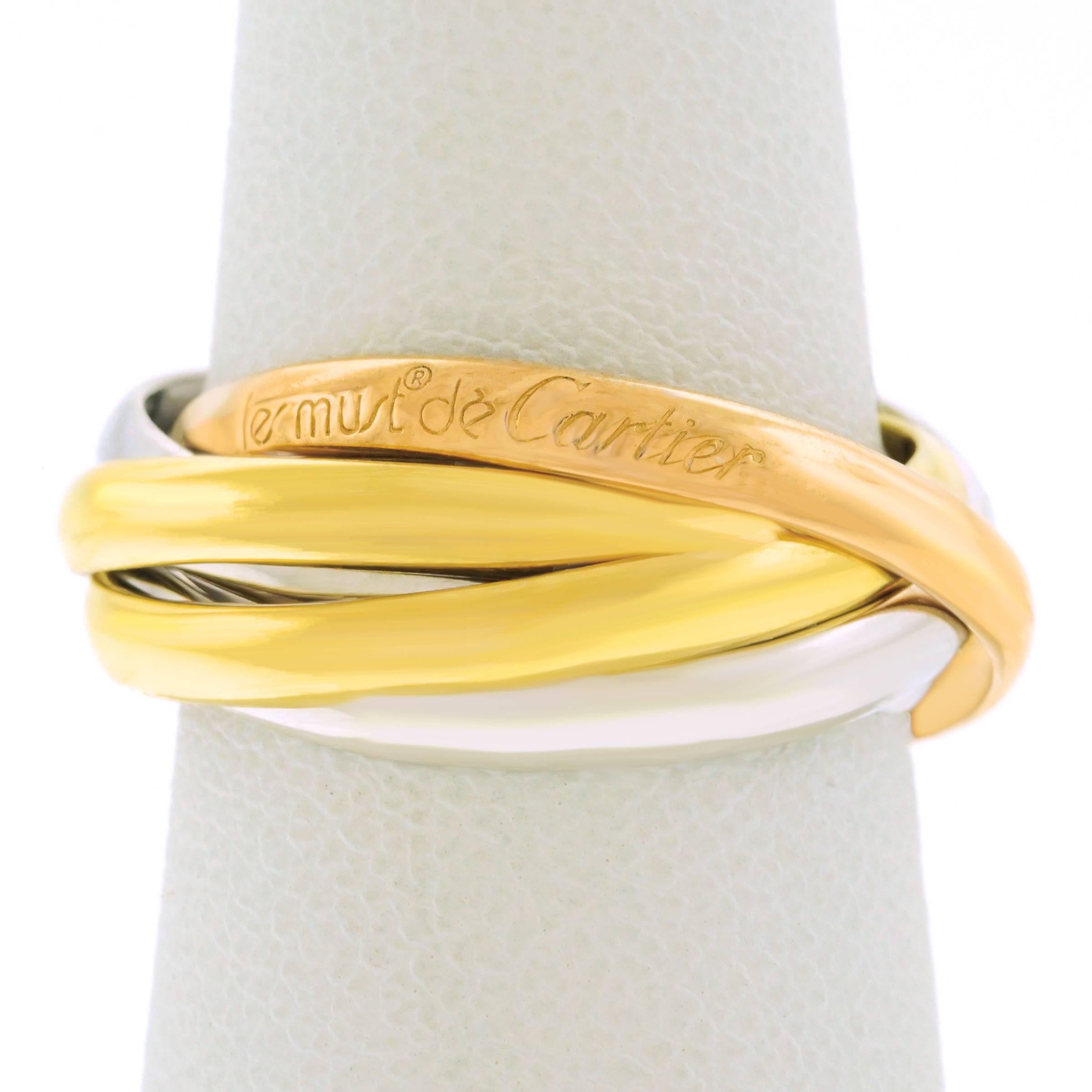 Cartier Five Band Gold Rolling Ring 3