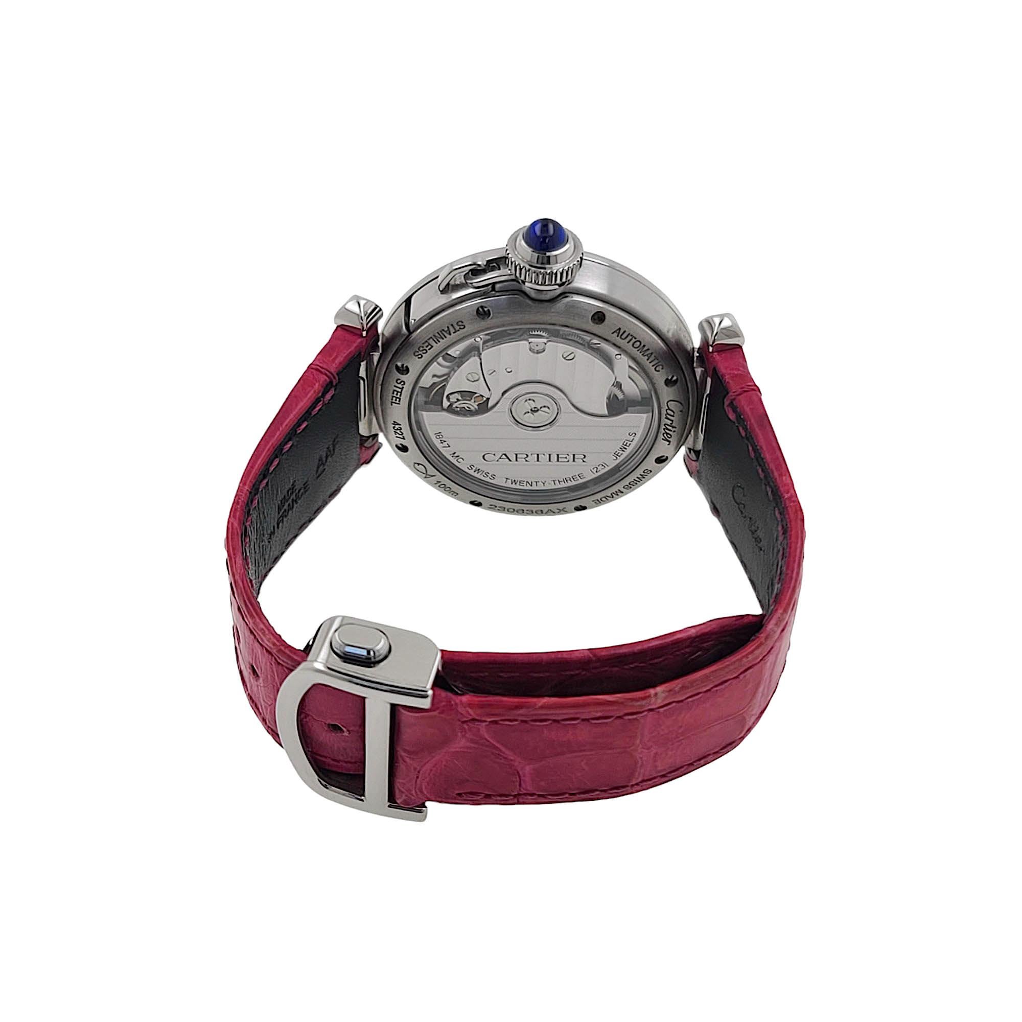 Cartier Flinque Dial Pasha de Cartier 4327 Automatic WSPA0012 Full Set 5