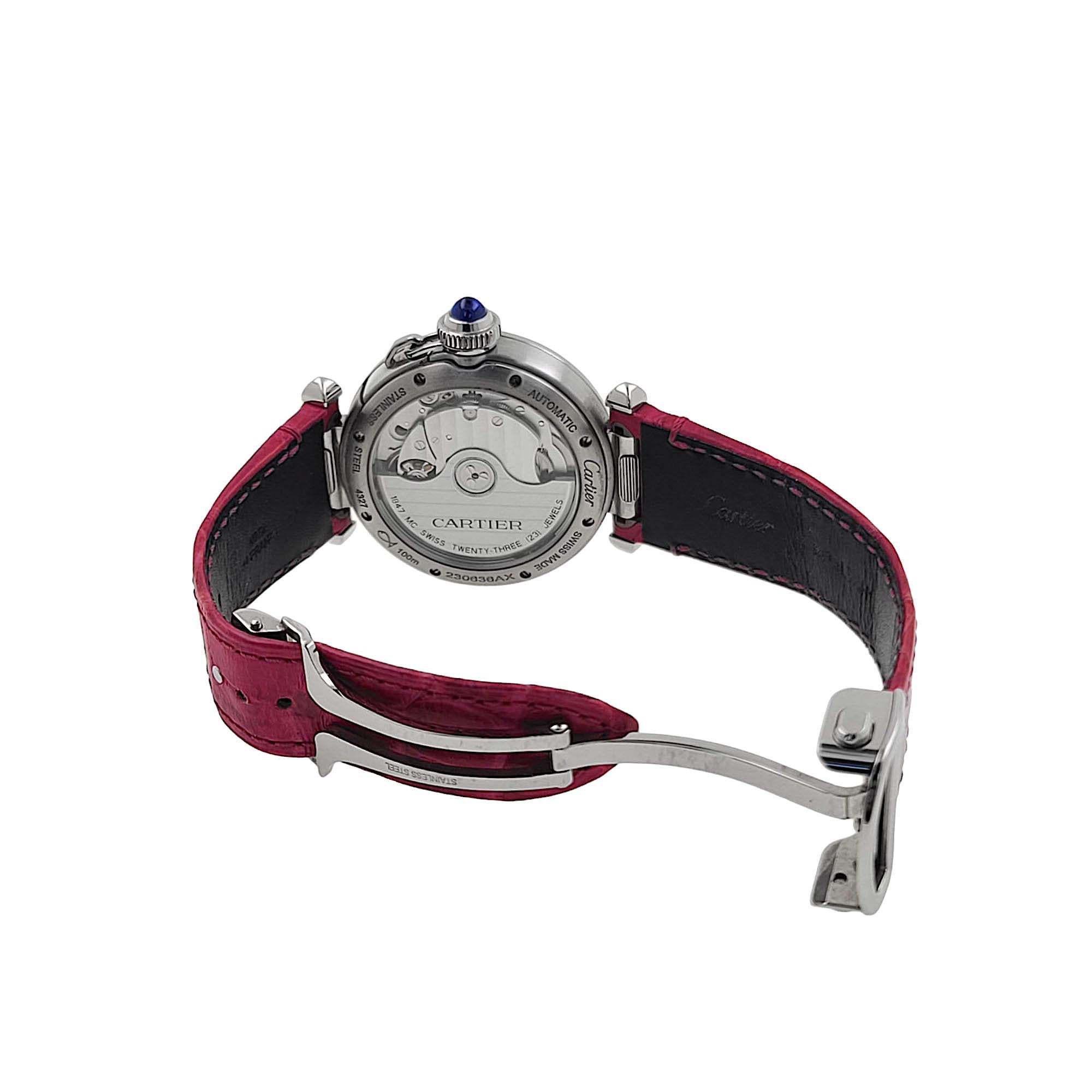 Cartier Flinque Dial Pasha de Cartier 4327 Automatic WSPA0012 Full Set 6